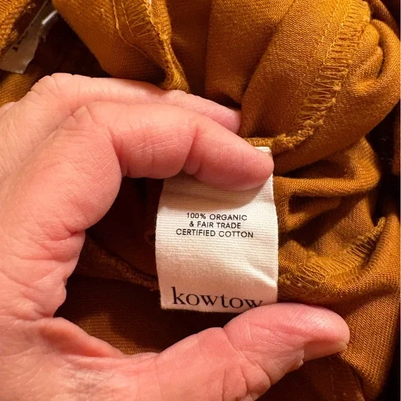 Kowtow Denim Sculptor Pants in Brown Brass - Picture 5 of 6